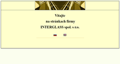 Desktop Screenshot of interglass.sk