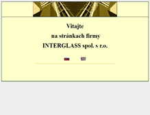 Tablet Screenshot of interglass.sk